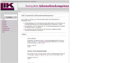 Desktop Screenshot of informationskompetenz.net